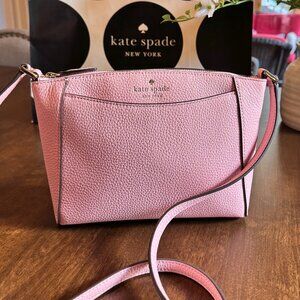 Kate Spade Monica Pebbled Leather Crossbody Purse Tea Rose WKR00258 $279